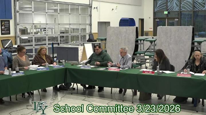 Thumbnail image for School Committee Meeting - March 23, 2026